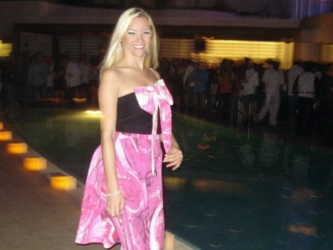 Runway Show at the Fountain Bleau in South Beach, Florida for Laurance Rassin's new clothing line.
