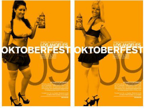 Spokesmodel for Oktoberfest in Los Angeles, California.