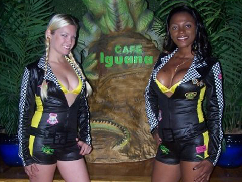 Spokesmodel for Calle Ocho and Green Iguana in Miami, Florida.