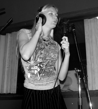 Making music in Sunflower Studios in Hollywood, Florida.
